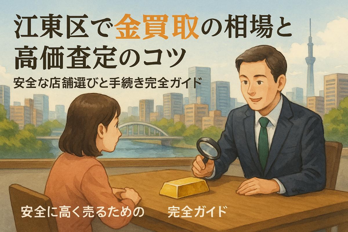 江東区で金買取の相場と高価査定のコツ|安全な店舗選びと手続き完全ガイド