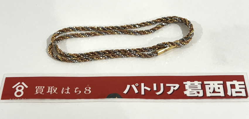 K18/Pt850　金/プラチナ　コンビ　ネックレス