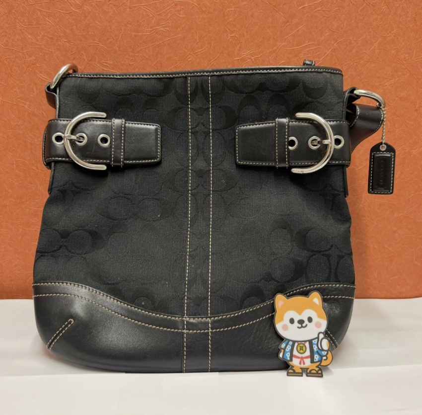 COACH　シグネチャーキャンバス　ショルダーバック