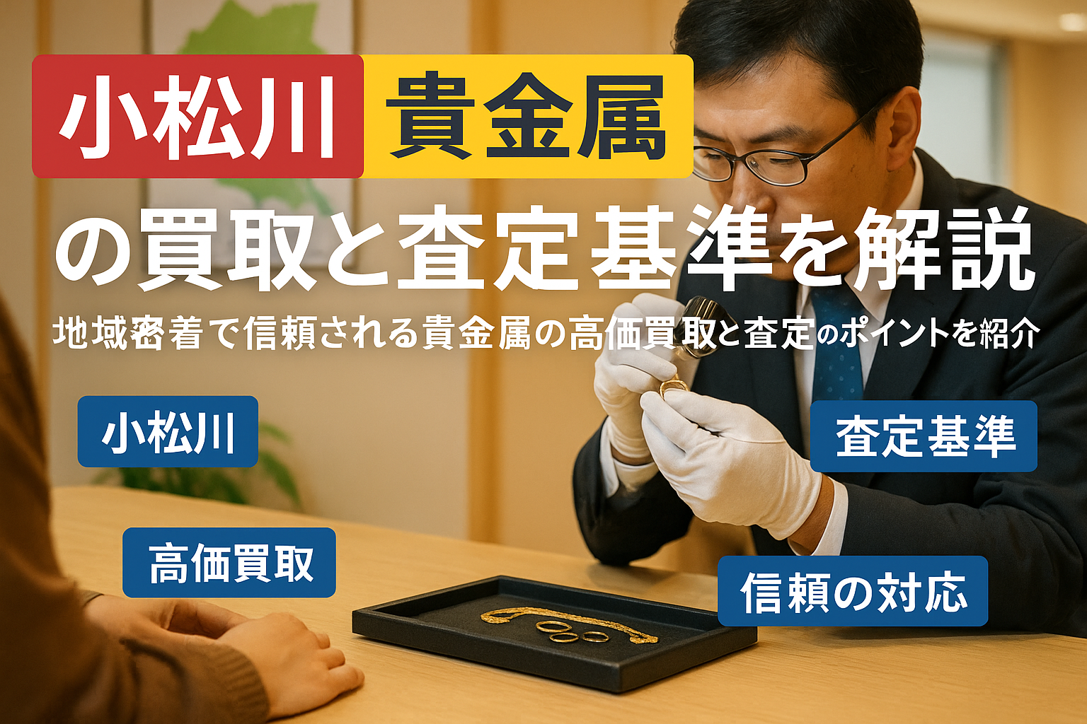 小松川で信頼される貴金属の買取と査定基準を解説
