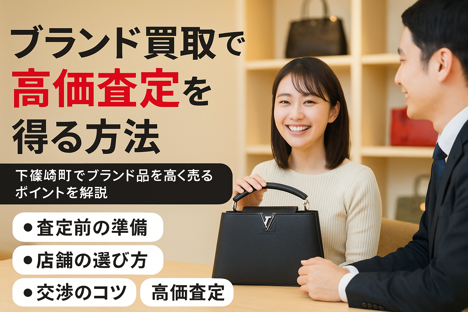 下篠崎町でのブランド品買取で高価査定を引き出す方法について