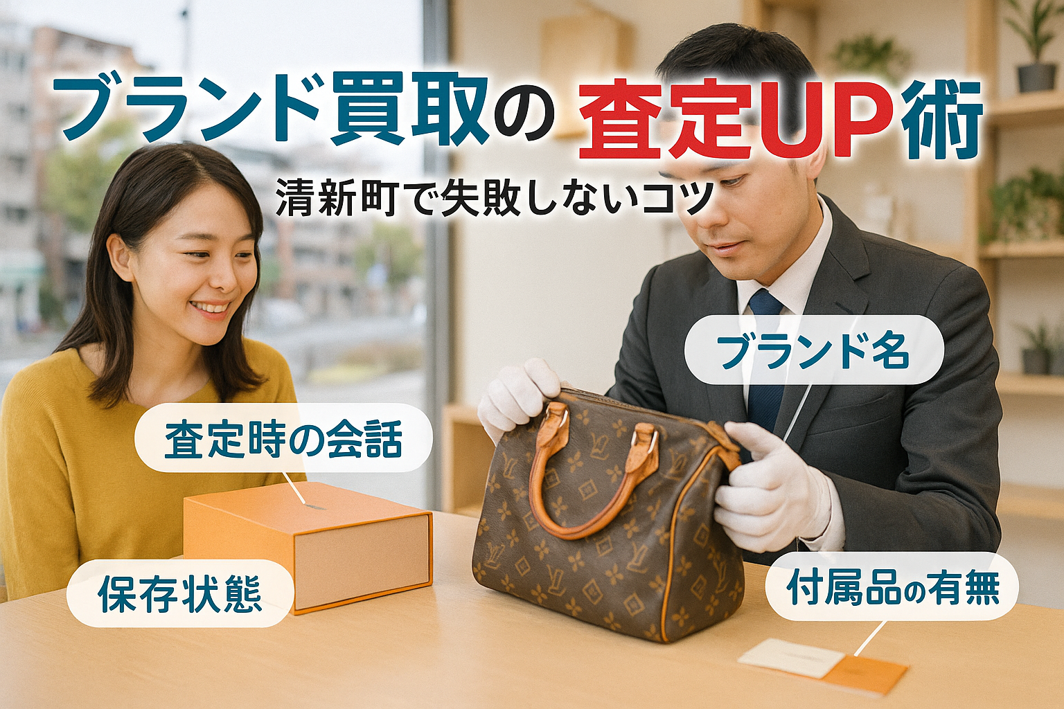 清新町でのブランド品買取で高価査定を得るためのポイントについて