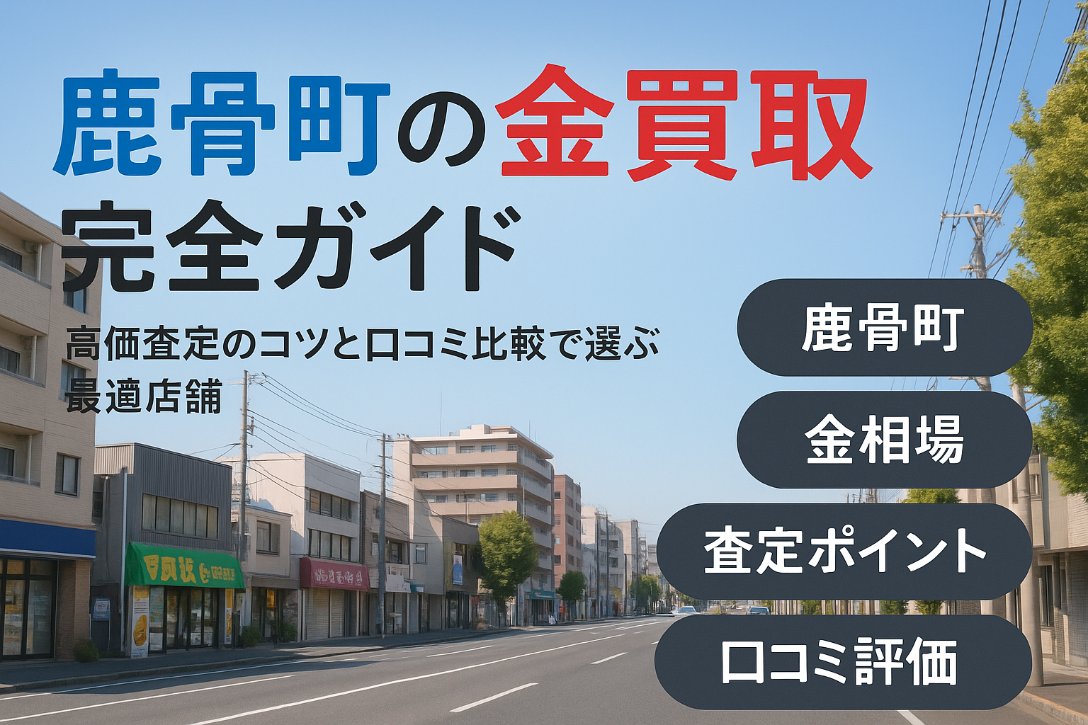 鹿骨町での金買取のガイド最新版！高価査定のコツと口コミ比較で選ぶ最適店舗