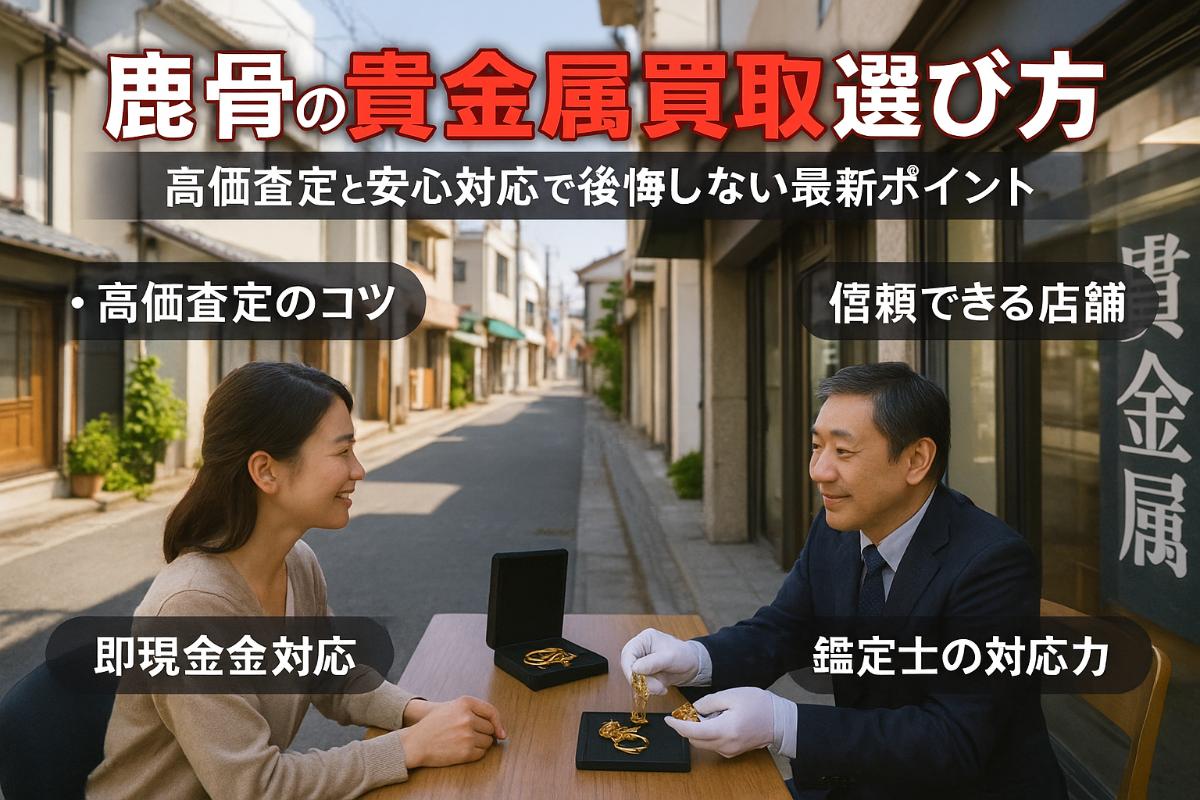鹿骨での貴金属買取で後悔しない選び方最新版！高価査定と安心対応のポイント公開