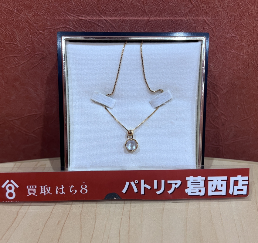 K18　ネックレス　ムーンストーン　宝石　色石　18金　ジュエリー　