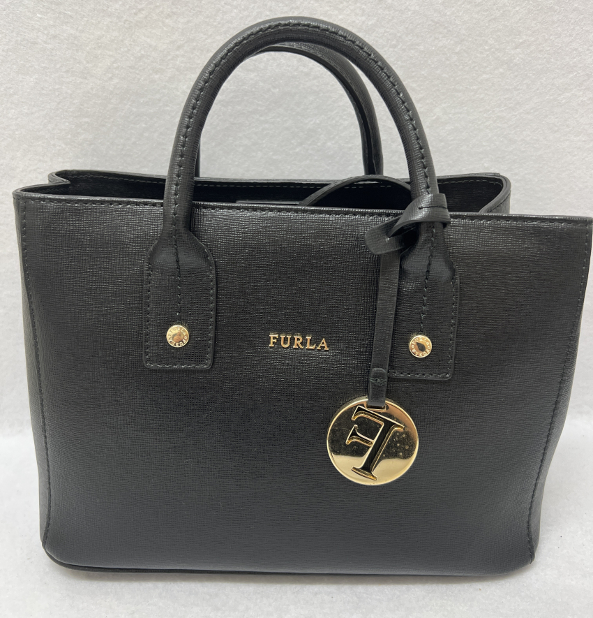 FURLA フルラ 2WAY ハンド バック チャーム ゴールド 