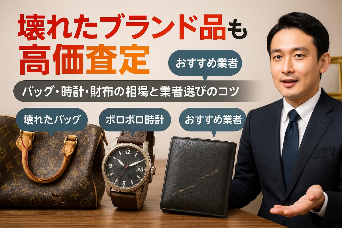 ブランド品買取が壊れてる状態でも高価査定できる理由とボロボロバッグ・時計・財布の相場と業者選びガイド