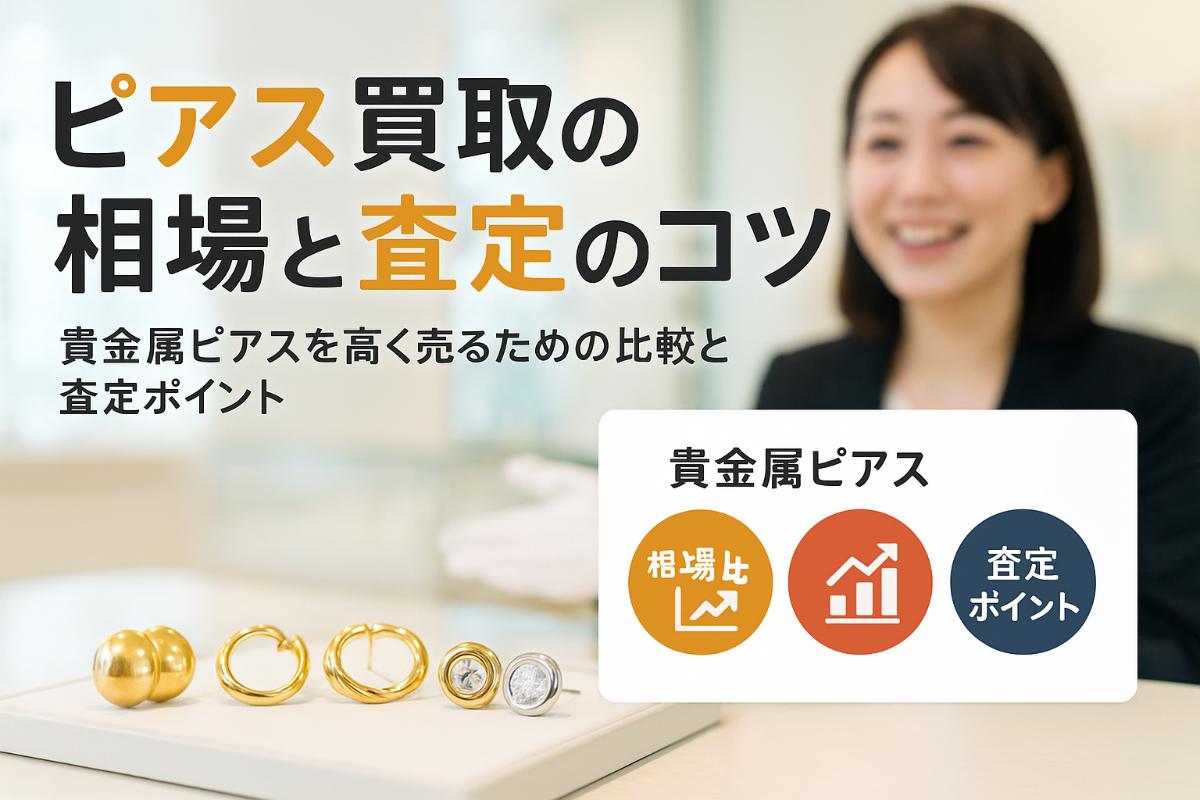 貴金属買取でピアスを高く売る相場と価格比較・査定のコツ