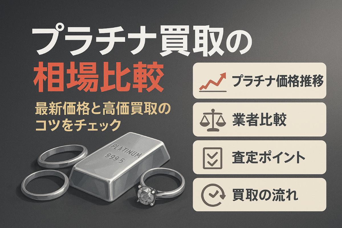プラチナ買取の価格最新相場と推移を徹底比較！高価査定のコツや業者選びのポイントも解説