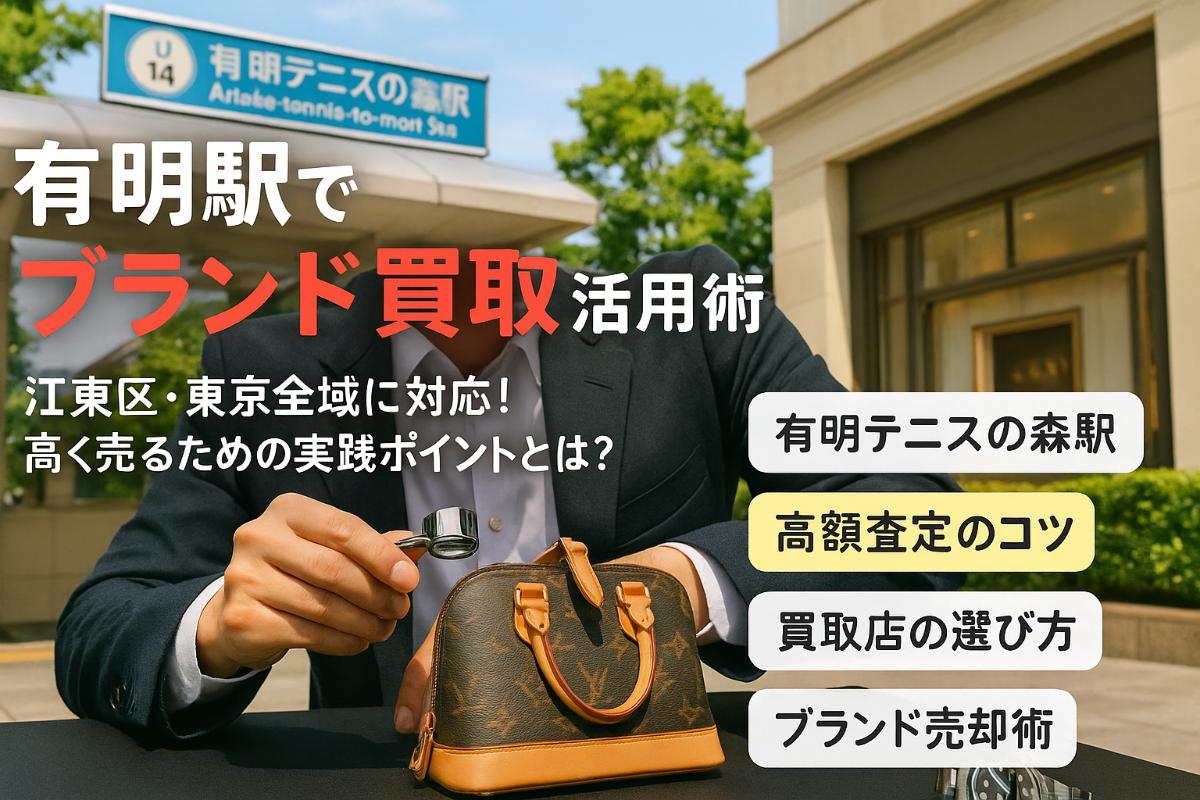 有明テニスの森駅でブランド品買取を賢く活用する方法と高額査定のコツ【江東区・東京エリア対応】