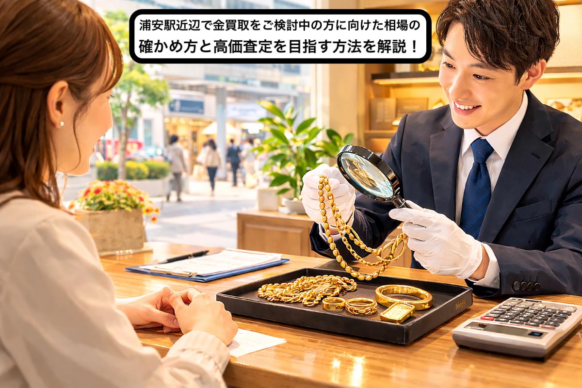 浦安駅近辺で金買取をご検討中の方に向けた相場の確かめ方と高価査定を目指す方法を解説！