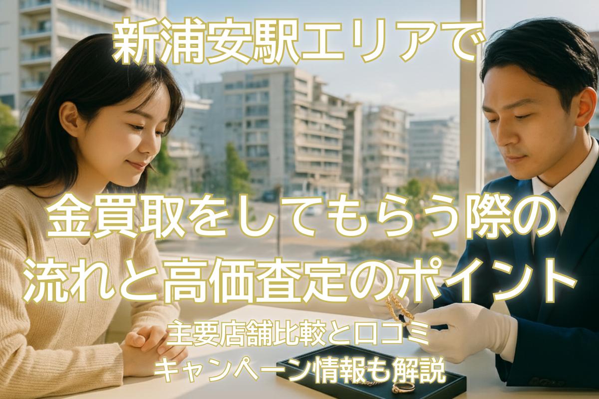 新浦安駅エリアで金買取をしてもらう際の流れと高価査定のポイント｜主要店舗比較と口コミ・キャンペーン情報も解説