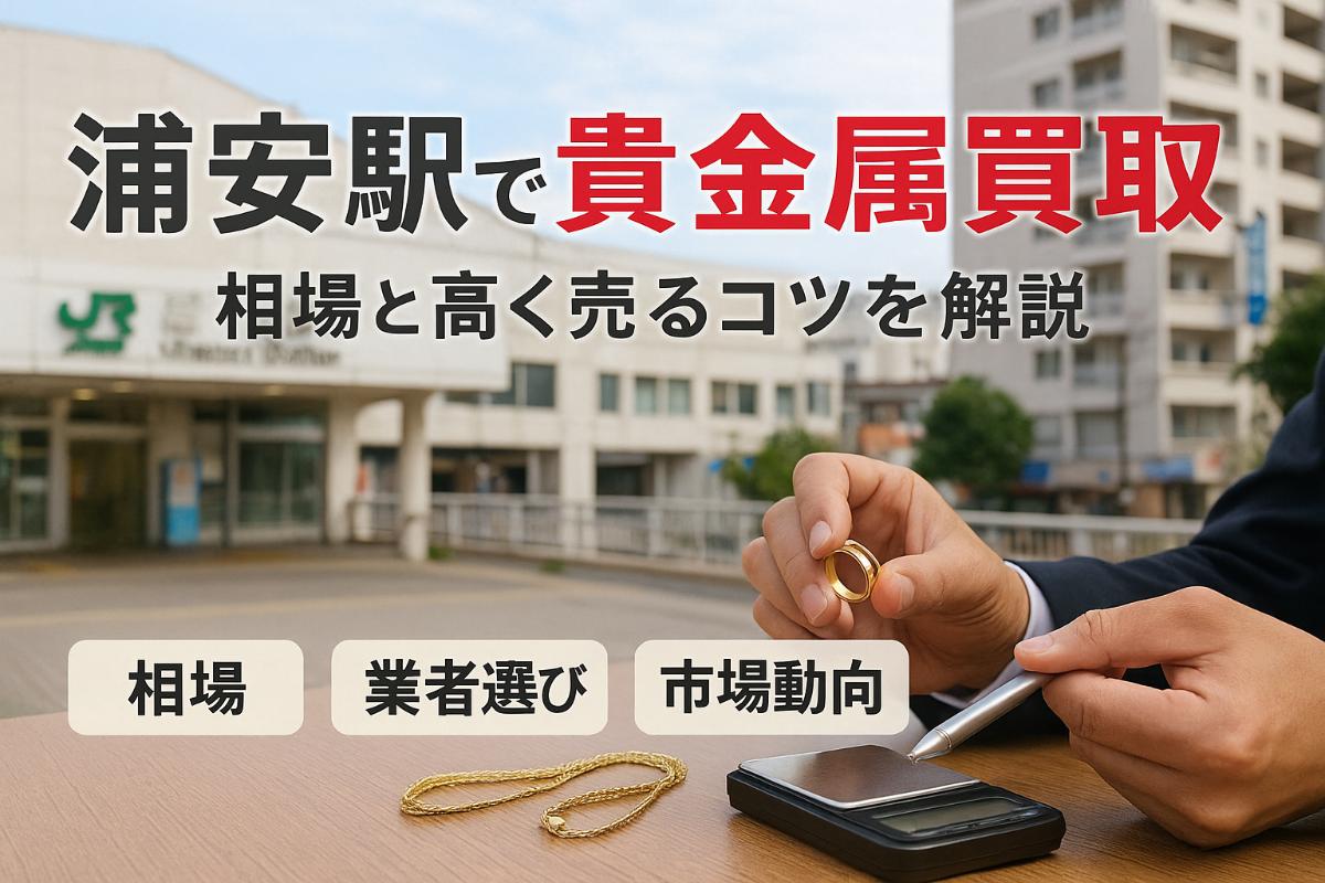 浦安駅で貴金属買取の相場や高く売るコツを解説・業者選びから市場の動向