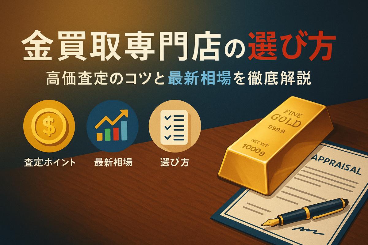 金買取専門店の選び方と高価査定ポイント比較｜最新相場や手数料・口コミ徹底解説