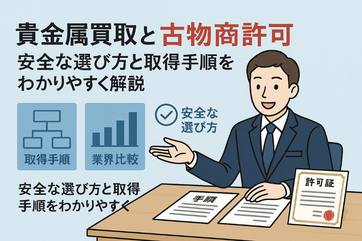 貴金属買取に古物商許可が必要な理由と取得手順まとめ業界比較と安全な選び方も解説