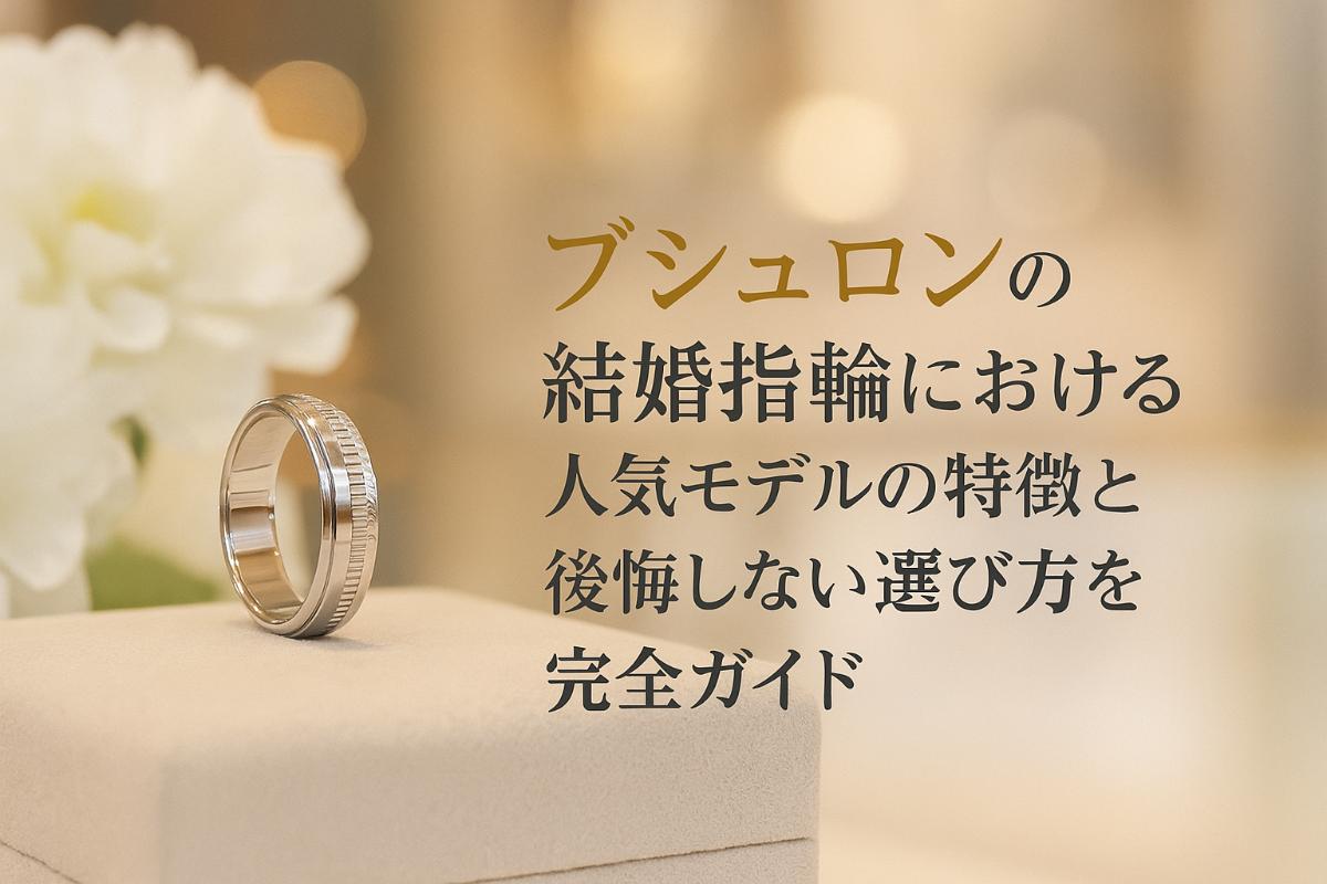ブシュロンの結婚指輪における人気モデルの特徴と後悔しない選び方を完全ガイド