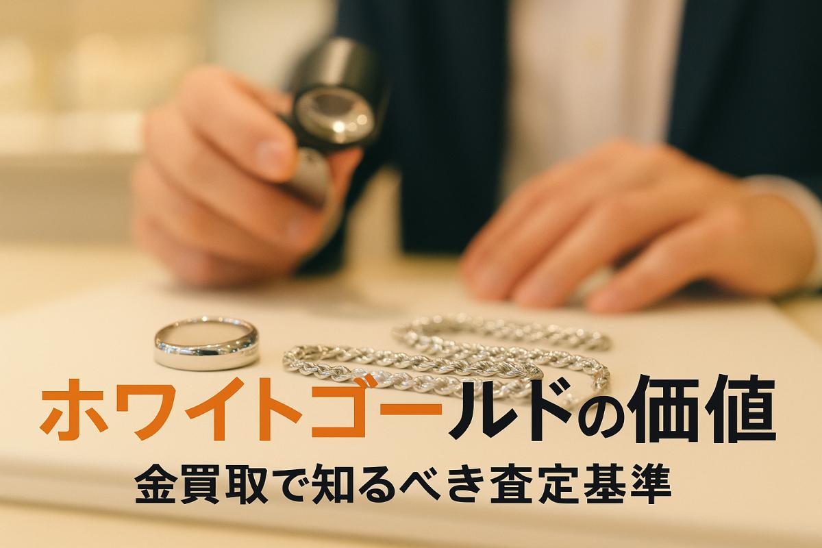 金買取におけるホワイトゴールドの価値とは？査定のポイント