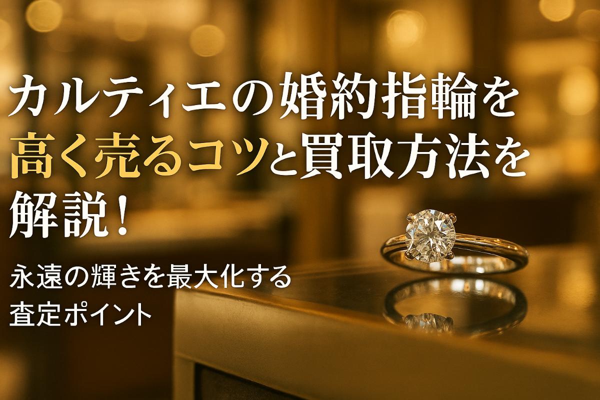 カルティエの婚約指輪を高く売るコツと買取方法を解説！永遠の輝きを最大化する査定ポイント