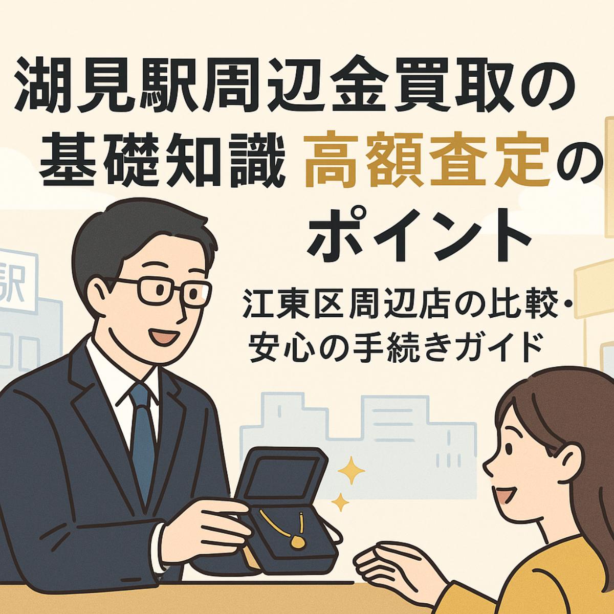 潮見駅周辺で金買取の基礎知識と高額査定のポイント｜江東区周辺店の比較・安心の手続きガイド