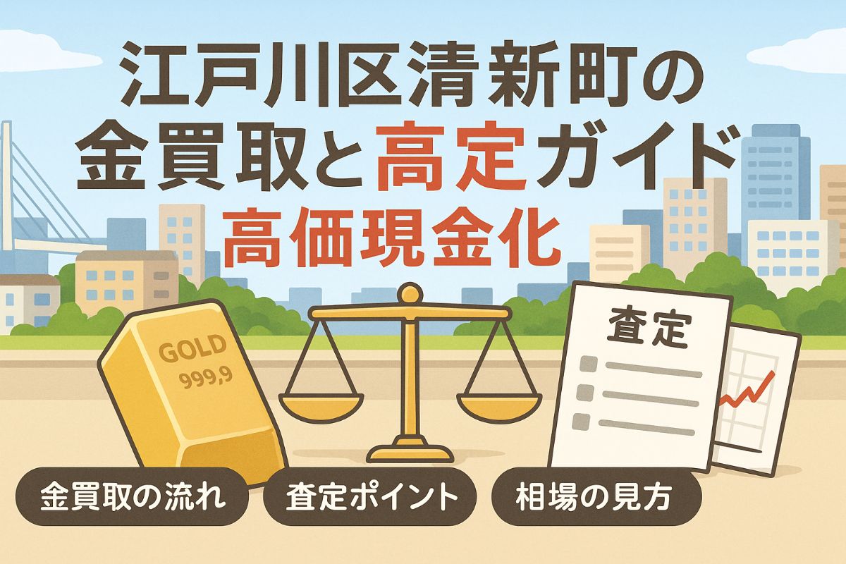 江戸川区清新町で金買取を高価現金化する方法と貴金属相場・査定ポイント徹底ガイド