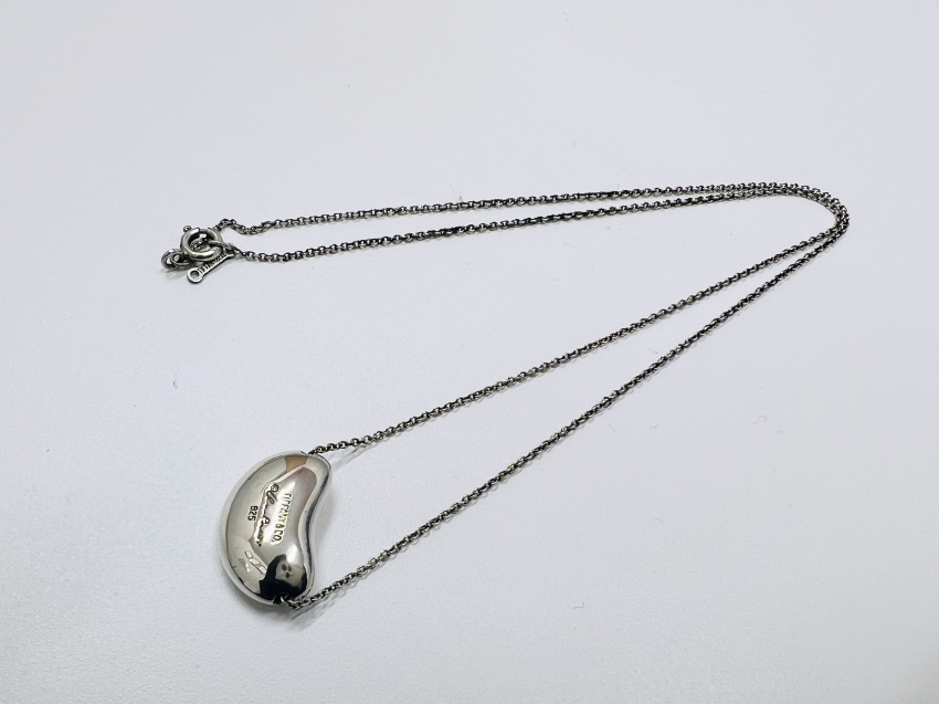 SV925 刻印 ビーン ネックレス