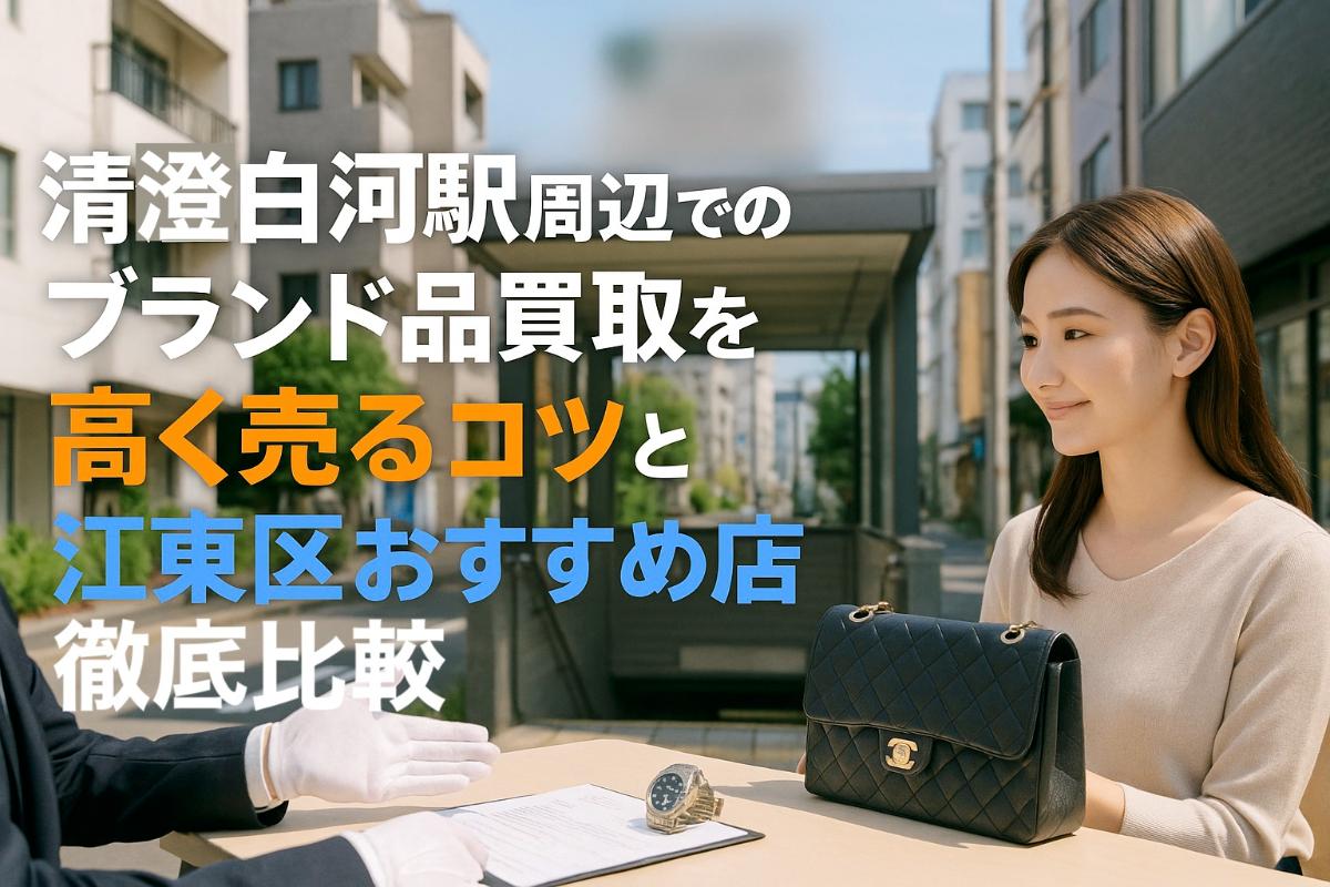 清澄白河駅周辺でのブランド品買取を高く売るコツと江東区おすすめ店徹底比較