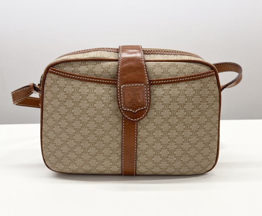 CELINE　マカダム柄　ショルダーバッグ