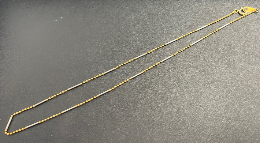 K18/Pt850刻印　コンビ　ネックレス　アクセサリー