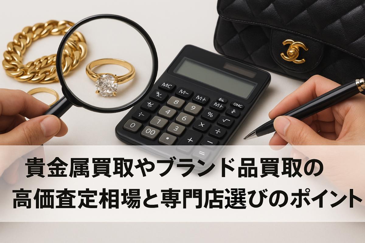 貴金属買取やブランド品買取の高価査定相場と専門店選びのポイント徹底解説