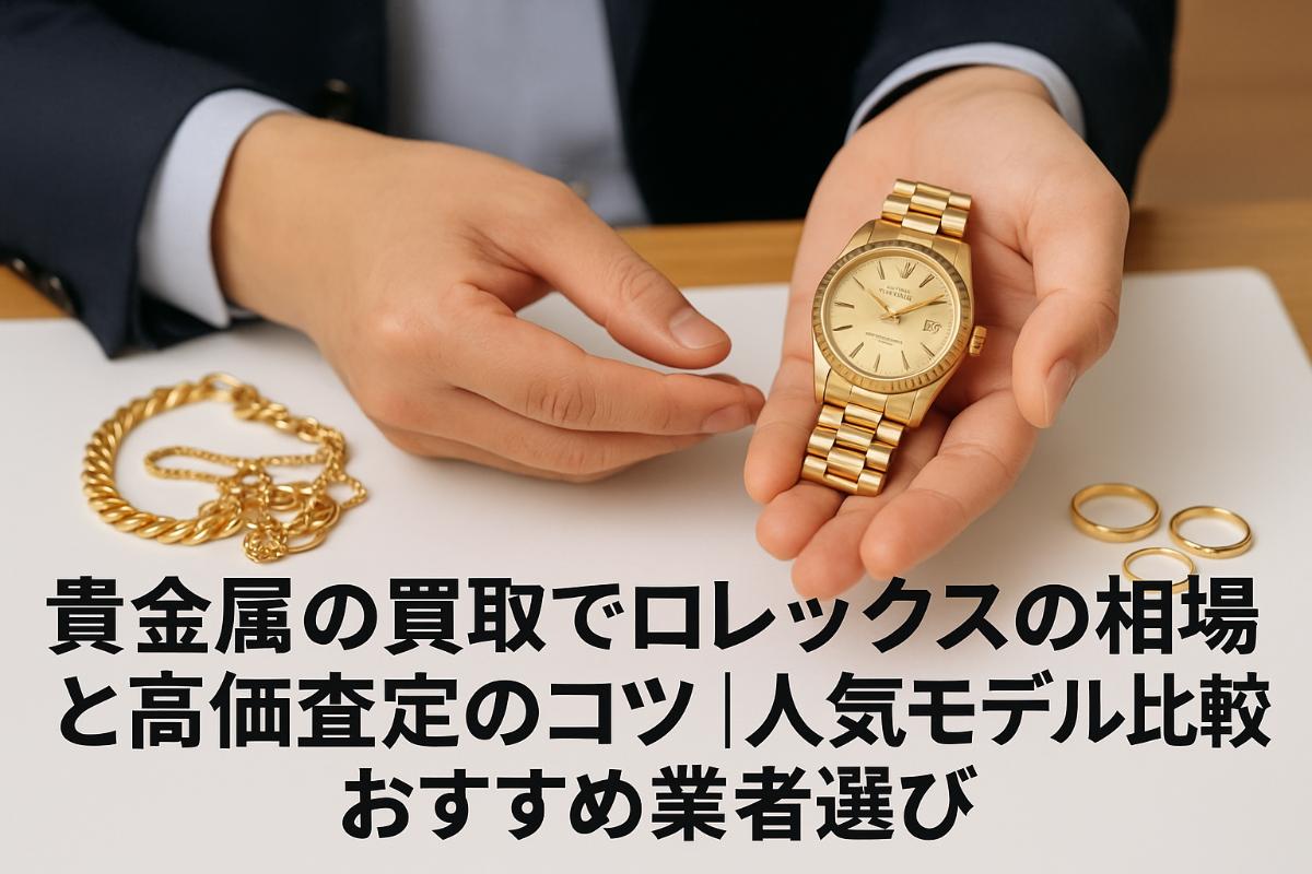 貴金属の買取でロレックスの相場と高価査定のコツ｜人気モデル比較とおすすめ業者選び