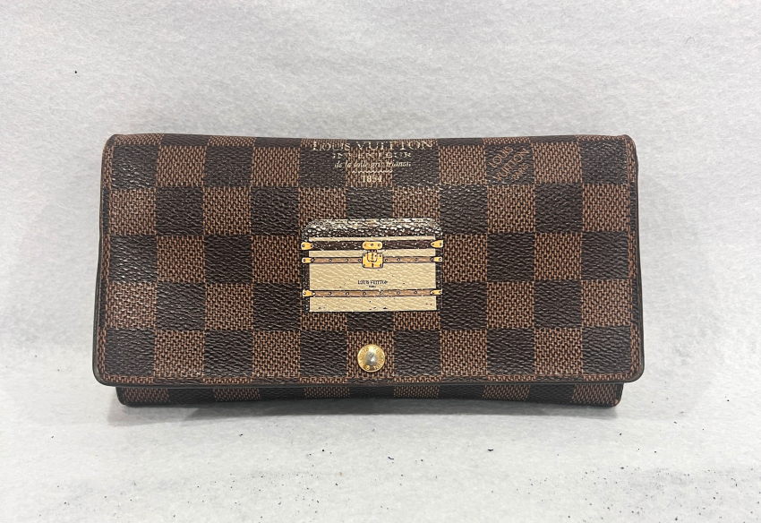 ルイヴィトン　ダミエ　トランク＆ロック　ポルトフォイユ　サラ　N63179 LOUIS VUITTON LV