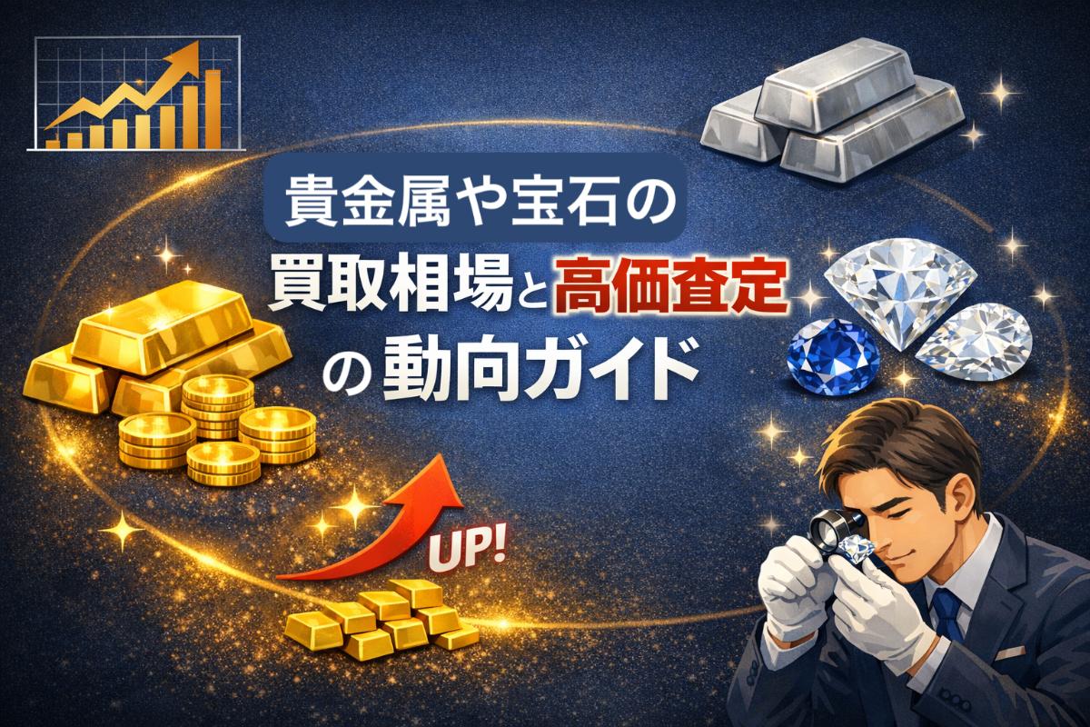 貴金属や宝石の買取相場と高価査定の動向ガイド