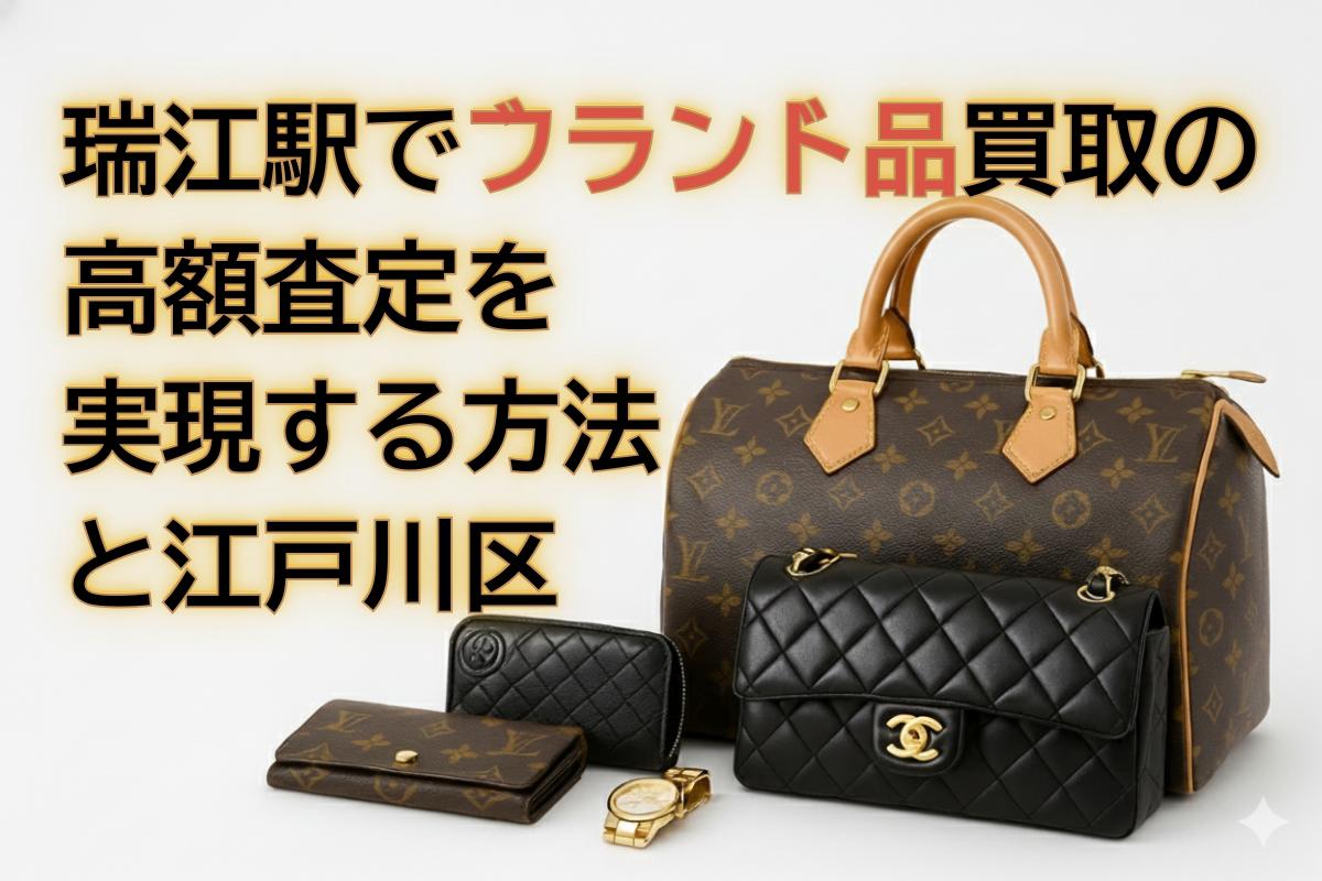瑞江駅でブランド品買取の高額査定を実現する方法と江戸川区