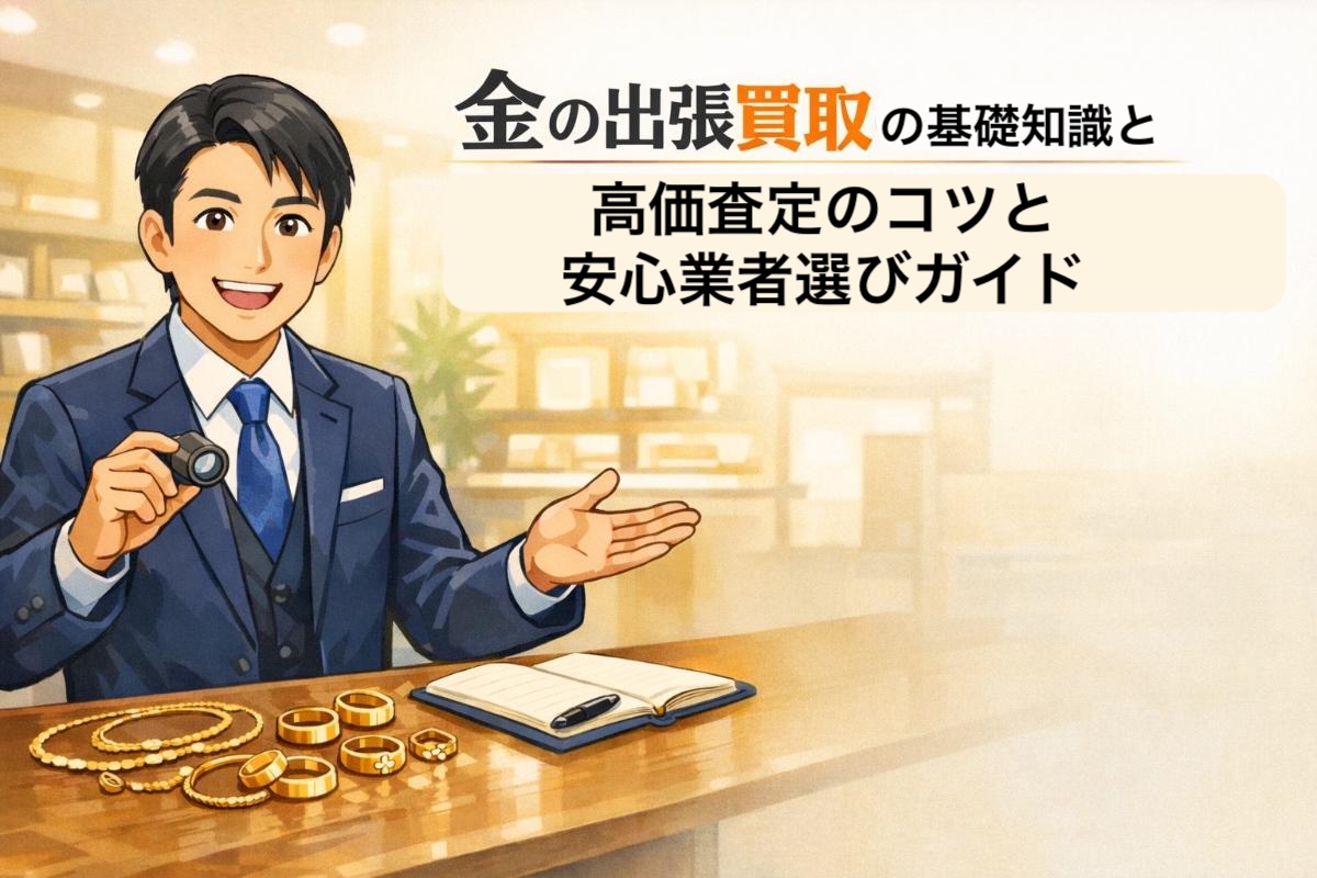 金の出張買取の基礎知識と高価査定のコツと安心業者選びガイド