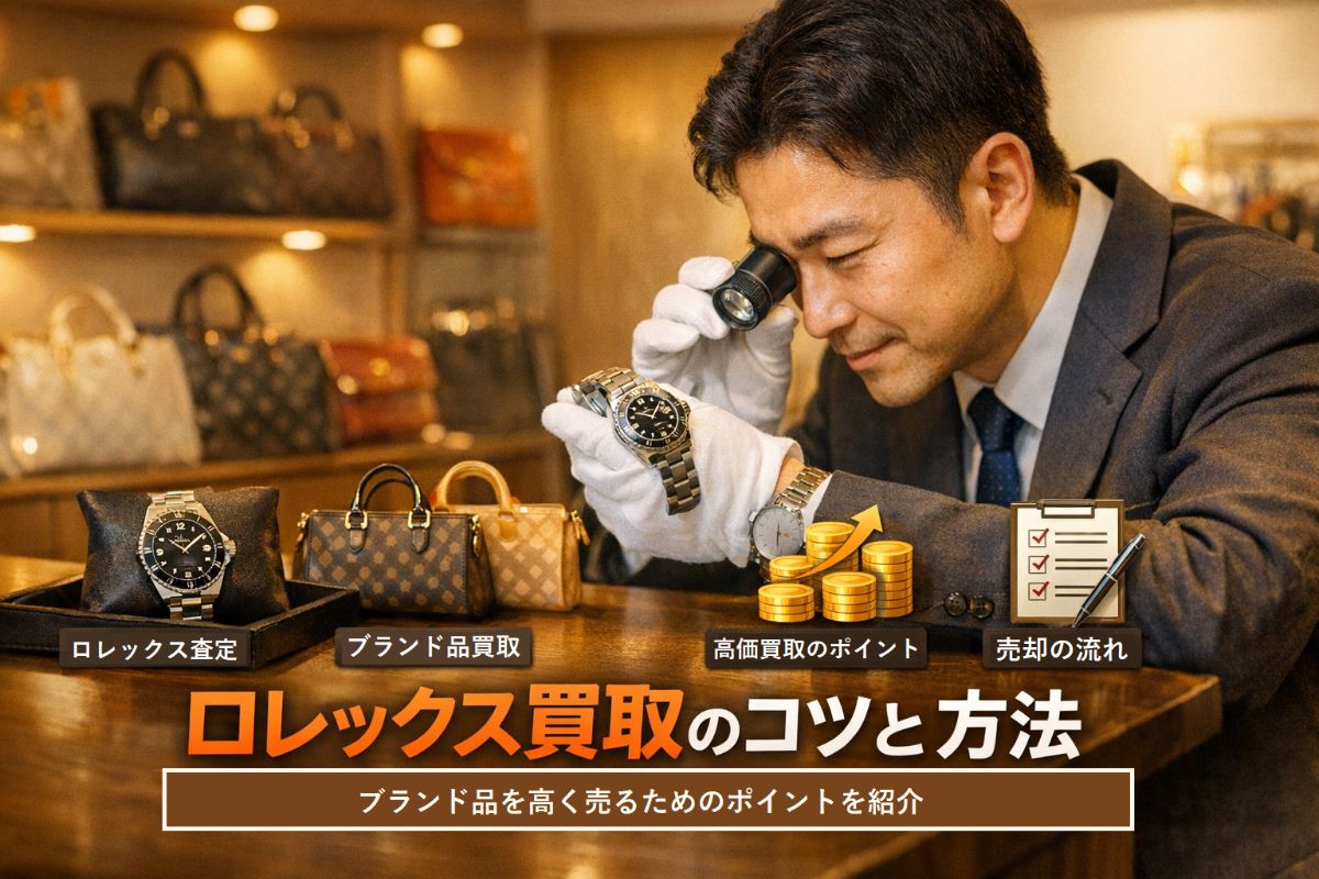 ブランド品買取でロレックスを売るための方法を解説・高価買取のコツがわかるガイド！