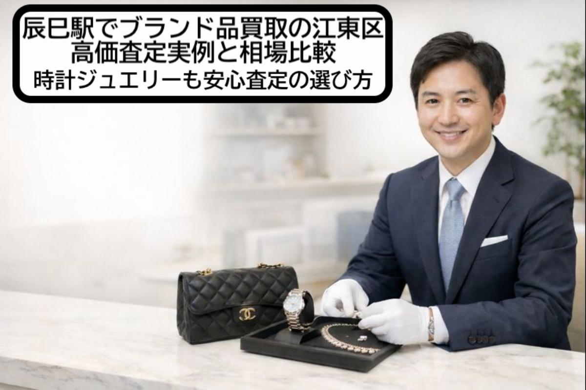 辰巳駅でブランド品買取の江東区高価査定実例と相場比較｜時計ジュエリーも安心査定の選び方