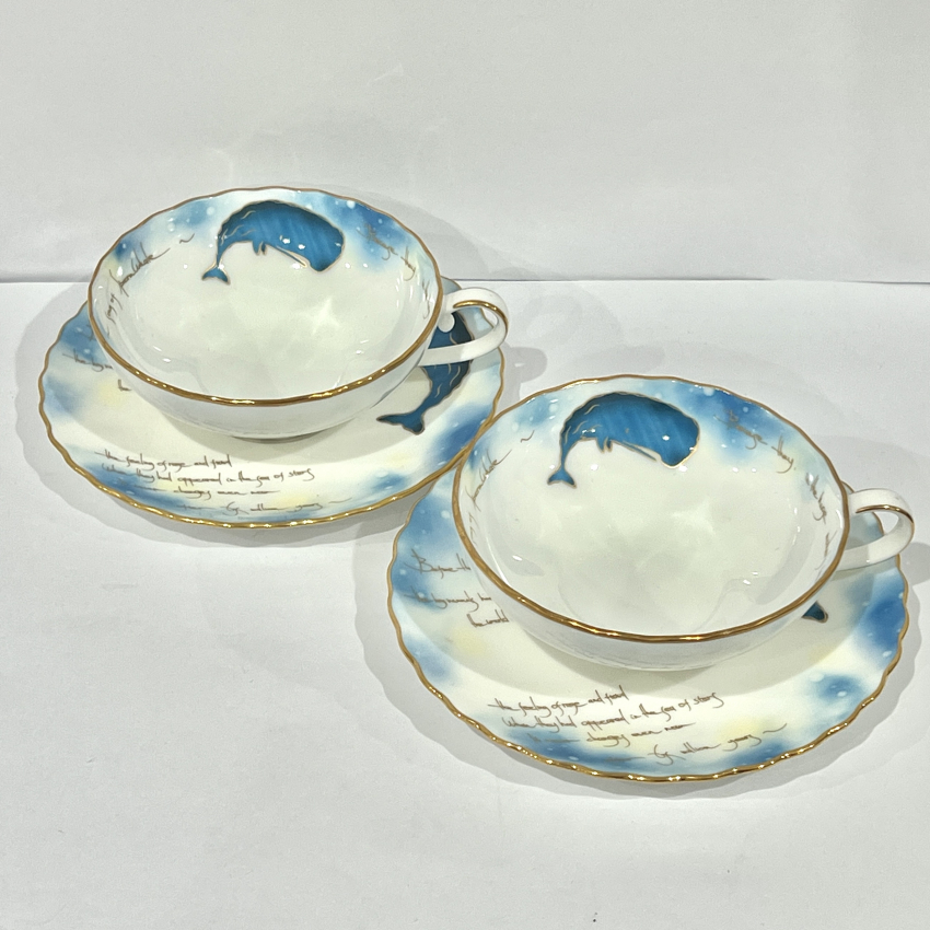 ノリタケ　NORITAKE　カップ＆ソーサー　クジラ