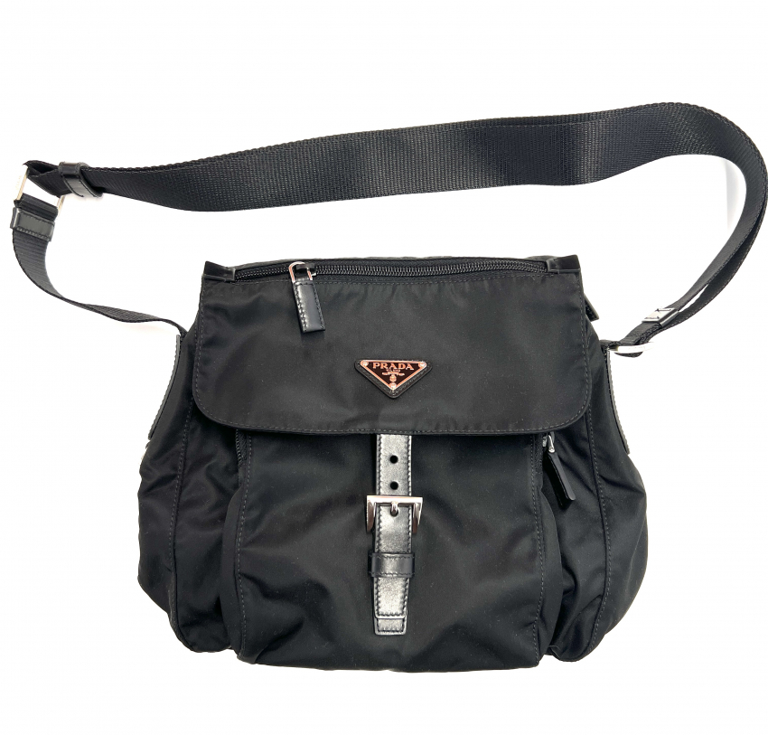 PRADA　プラダ　ショルダーバッグ　ナイロン　ブラック