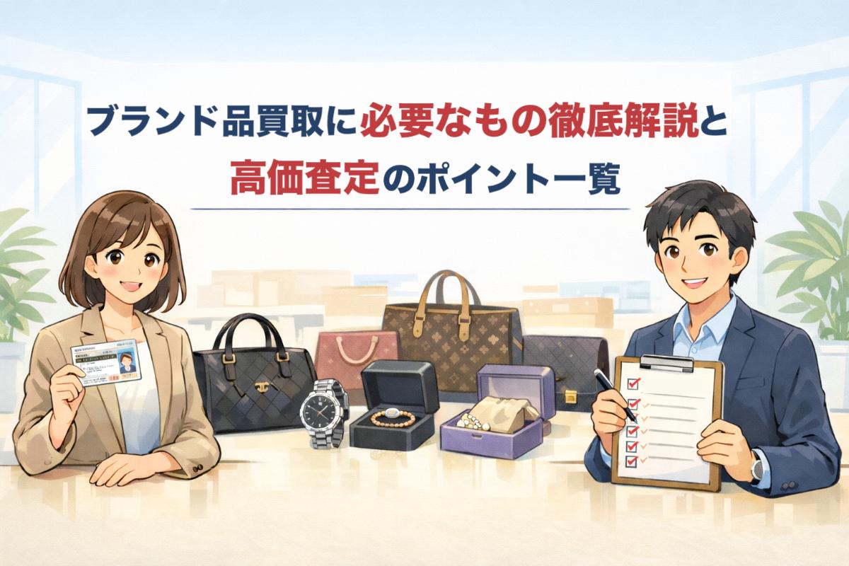 ブランド品買取に必要なもの徹底解説と高価査定のポイント一覧