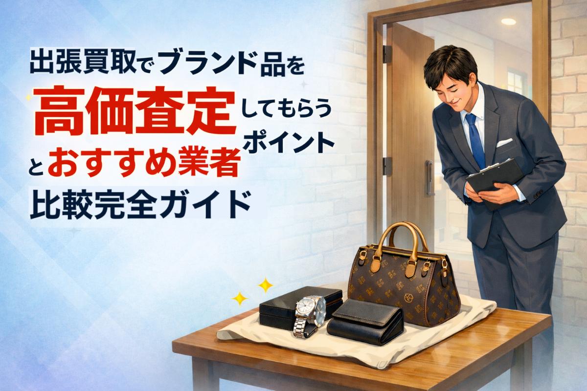 出張買取でブランド品を高価査定してもらうポイントとおすすめ業者比較完全ガイド