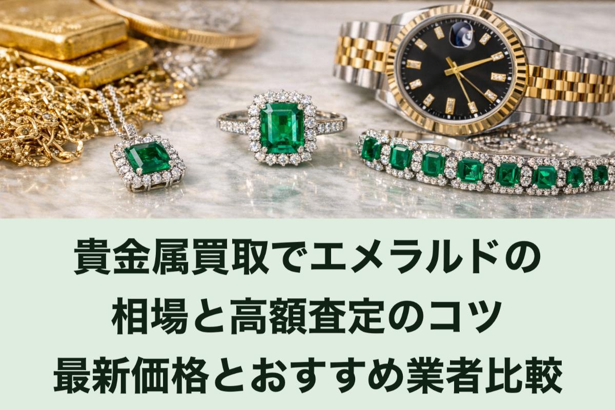 貴金属買取でエメラルドの相場と高額査定のコツ｜最新価格とおすすめ業者比較