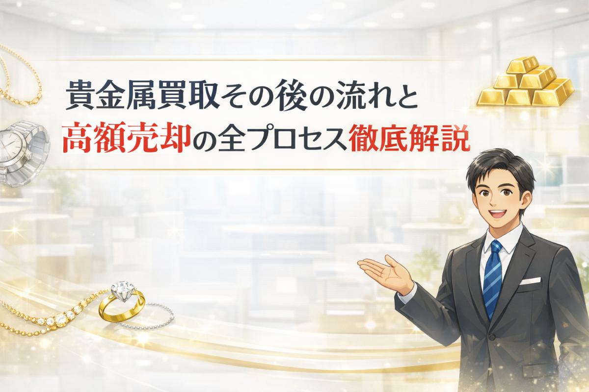貴金属買取その後の流れと高額売却の全プロセス徹底解説