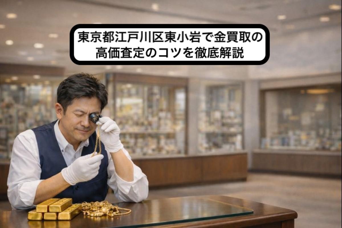 東京都江戸川区東小岩で金買取の高価査定のコツを徹底解説