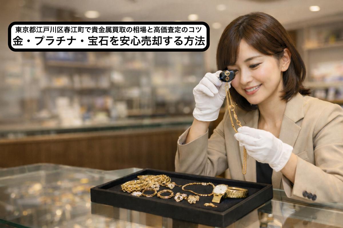 東京都江戸川区春江町で貴金属買取の相場と高価査定のコツ｜金・プラチナ・宝石を安心売却する方法