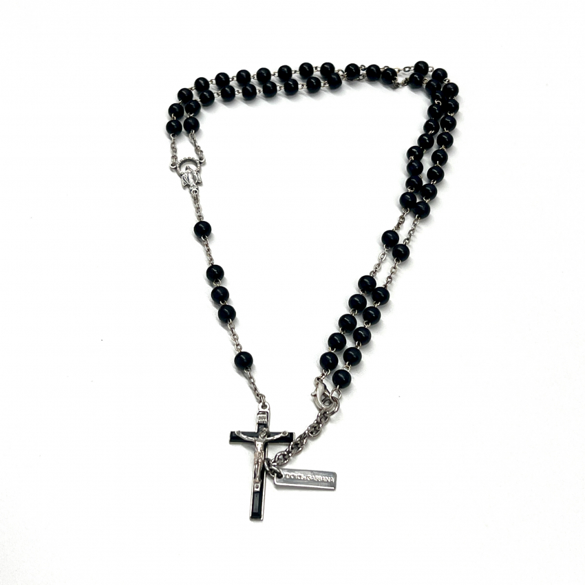 ドルチェ＆ガッバーナ DOLCE＆GABBANA ネックレス 十字架 ロザリオ 