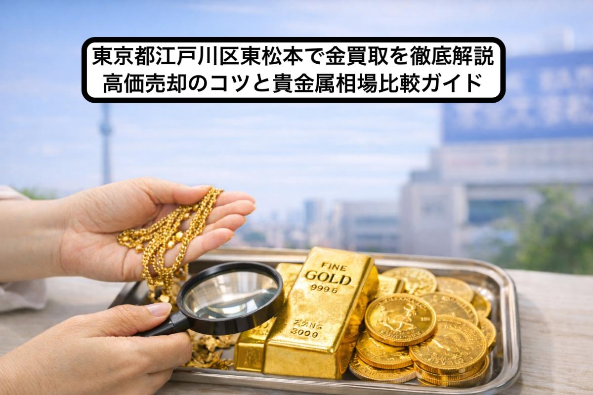東京都江戸川区東松本で金買取を徹底解説｜高価売却のコツと貴金属相場比較ガイド