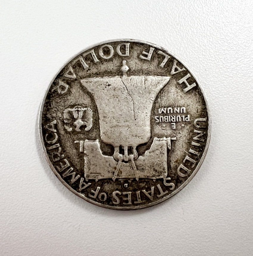 アメリカ　フランクリン　ハーフダラー　50セント　銀貨