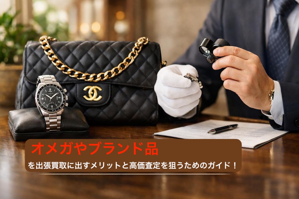 オメガやブランド品を出張買取に出すメリットと高価査定を狙うためのガイド！