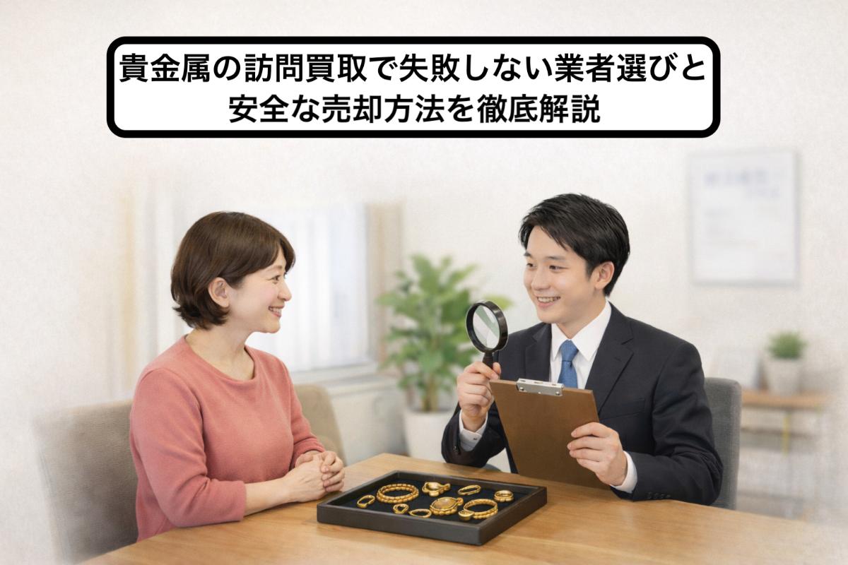 貴金属の訪問買取で失敗しない業者選びと安全な売却方法を徹底解説