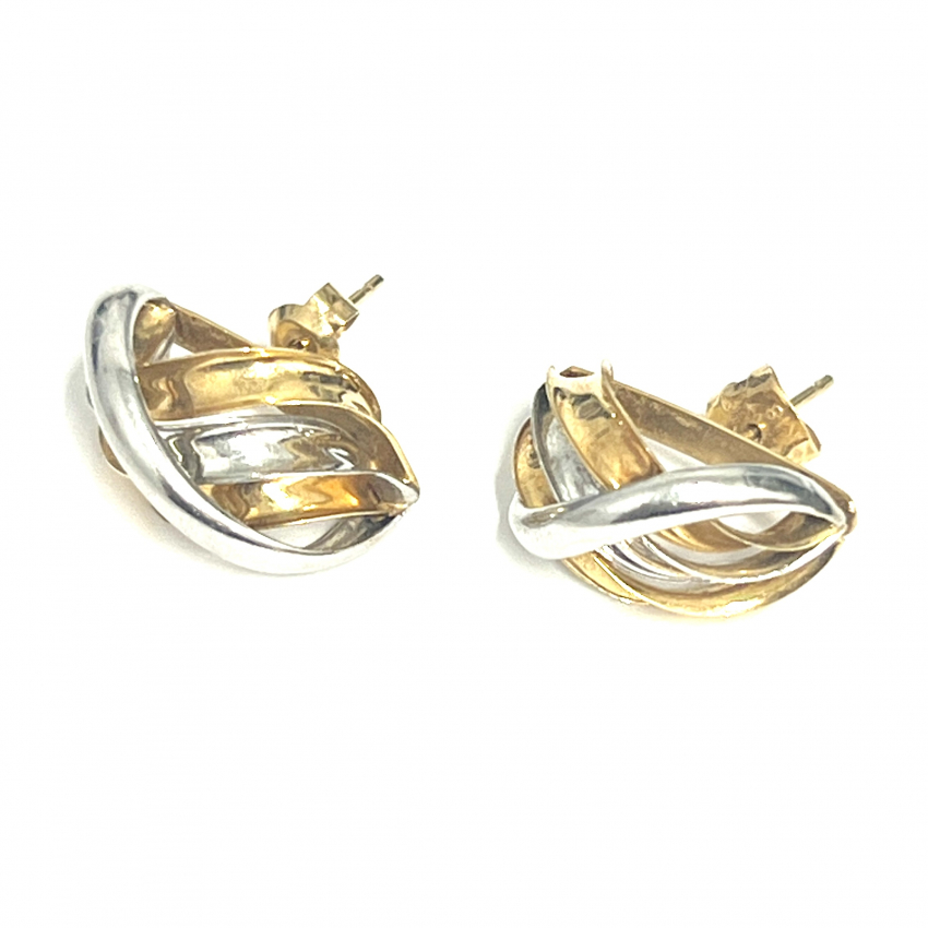 K18　Pt900　コンビ　ピアス　アクセサリー